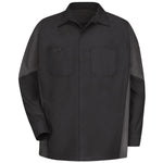Red Kap® Men's Long Sleeve Two-Tone Crew Shirt