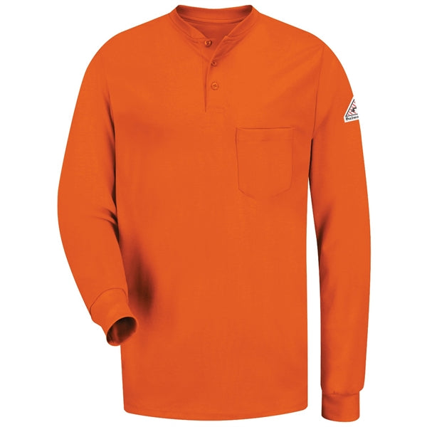 Bulwark® Men's Flame Resistant LS Tagless Henley Shirt