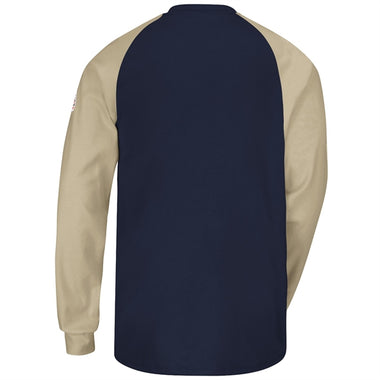 Bulwark® Men's FR LS Color-Block Tagless Henley Shirt