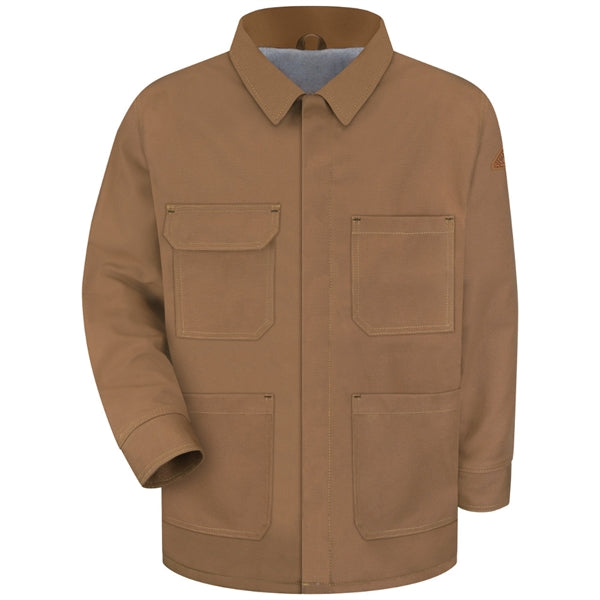 Bulwark Men's FR Brown Duck Lineman's Coat