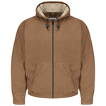 Bulwark Men's FR Brown Duck Hooded Jacket