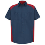 Red Kap® Men's Short Sleeve Motorsports Shirt