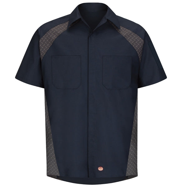 Red Kap® Men's Short Sleeve Diamond Plate Shirt