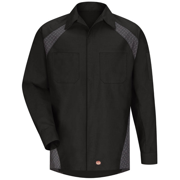 Red Kap® Men's Long Sleeve Diamond Plate Shirt