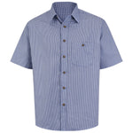 Red Kap® Men's Short Sleeve Mini-Plaid Uniform Shirt