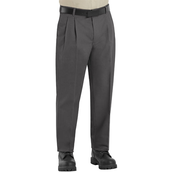 Red Kap Men's Pleated Twill Pant (Hemmed)