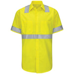 Red Kap® Hi-Visibility Short Sleeve Ripstop Work Shirts