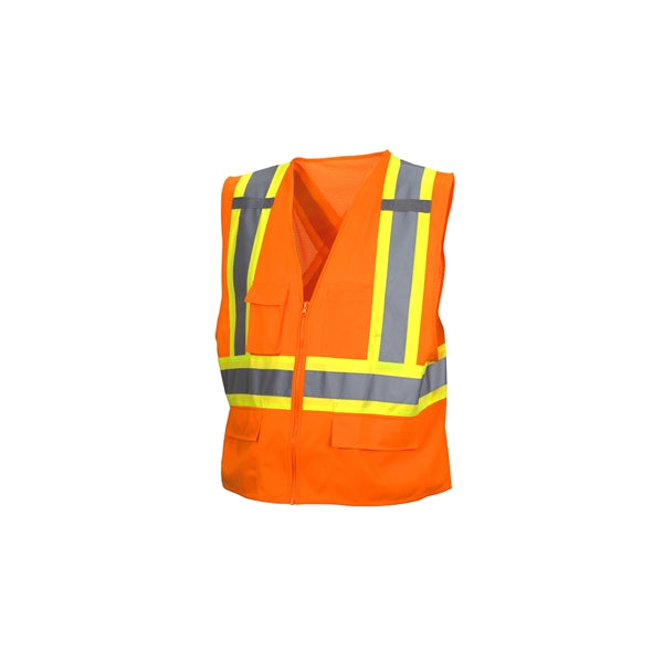 Pyramex Class 2 X-Back Two-Tone Surveyor Safety Vest