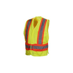 Pyramex Non FR Self Extinguishing Hi Vis Lime Safety Vest