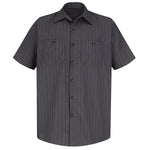 Red Kap® Short Sleeve Industrial Stripe Work Shirt (Long)