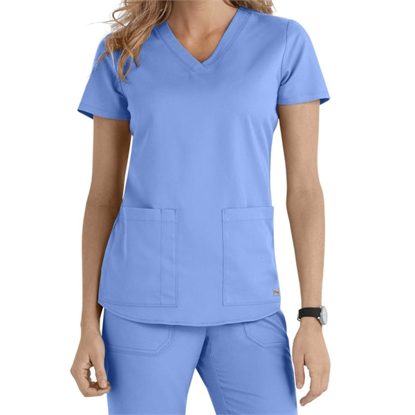 Barco Grey's Anatomy Women's 2-Pocket V-neck Scrub Top