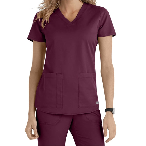 Barco Grey's Anatomy Women's 2-Pocket V-neck Scrub Top