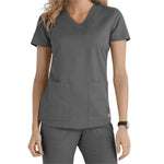 Barco Grey's Anatomy Women's 2-Pocket V-neck Scrub Top