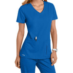 Barco Grey's Anatomy Women's Side Panel V-Neck Scrub Top