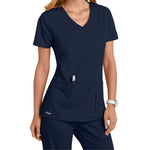 Barco Grey's Anatomy Women's Side Panel V-Neck Scrub Top