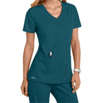 Barco Grey's Anatomy Women's Side Panel V-Neck Scrub Top