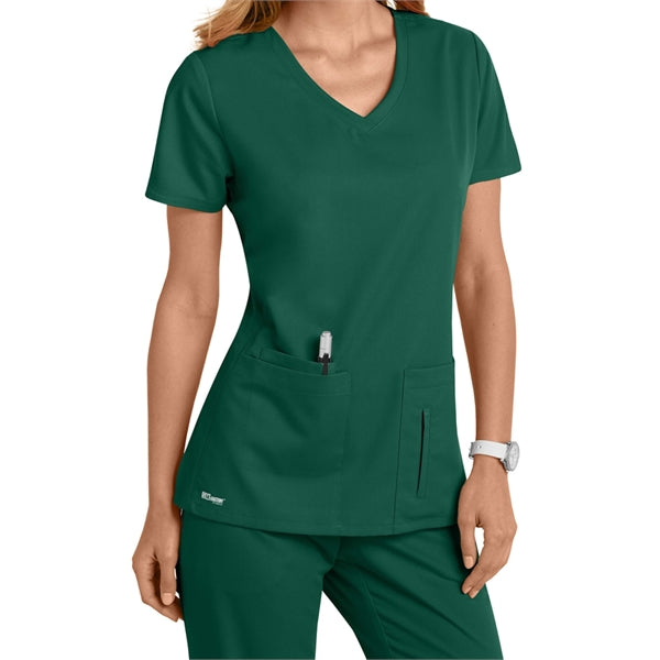 Barco Grey's Anatomy Women's Side Panel V-Neck Scrub Top