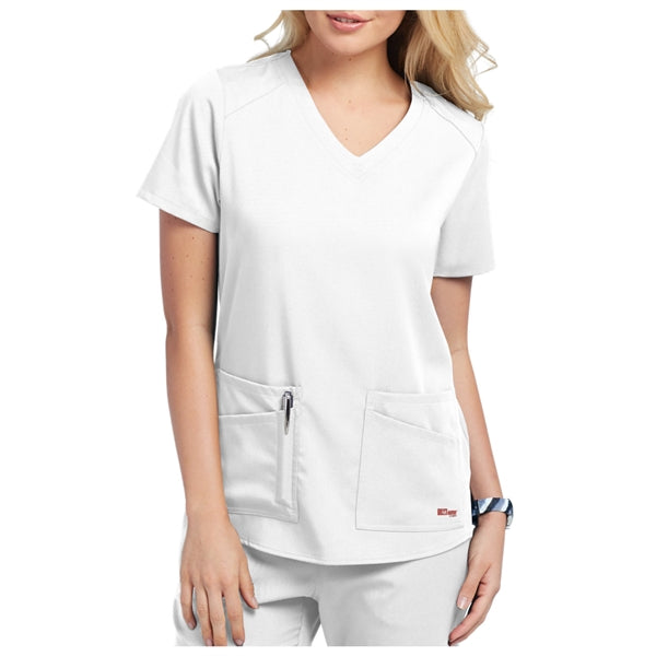 Barco Grey's Anatomy Women's V-Neck 4 Pocket Scrubs Top