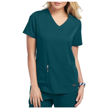 Barco Grey's Anatomy Women's V-Neck 4 Pocket Scrubs Top