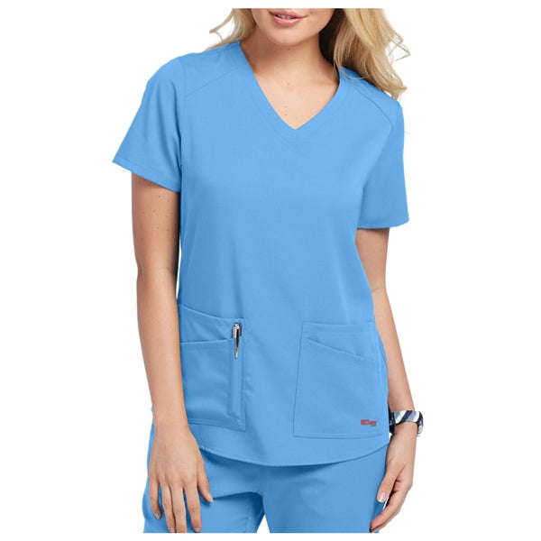 Barco Grey's Anatomy Women's V-Neck 4 Pocket Scrubs Top