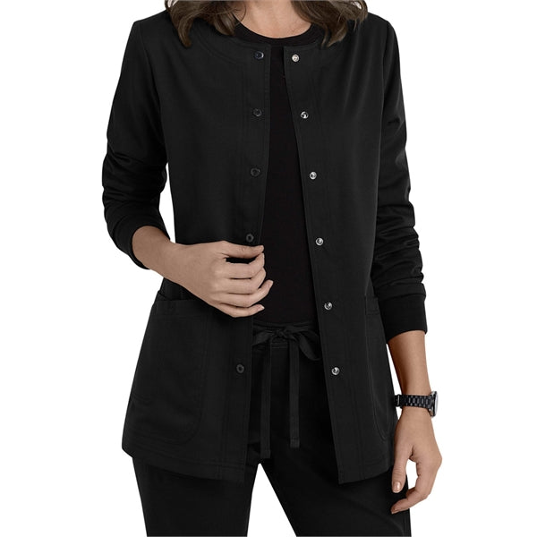 Barco Grey's Anatomy Women's 4-Pocket Snap Scrub Jacket