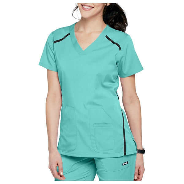 Barco Grey's Anatomy Women's V-Neck Solid Scrub Top