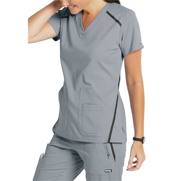 Barco Grey's Anatomy Women's V-Neck Solid Scrub Top