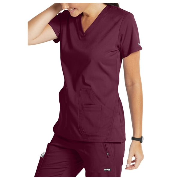 Barco Grey's Anatomy Women's V-Neck Solid Scrub Top