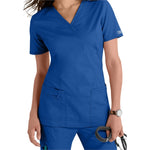 Cherokee Women's Core Stretch Mock-wrap Scrub Top