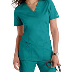 Cherokee Women's Core Stretch Mock-wrap Scrub Top