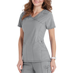 Cherokee Women's Infinity Mock Wrap Scrub Top