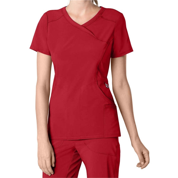 Cherokee Women's Infinity Mock Wrap Scrub Top