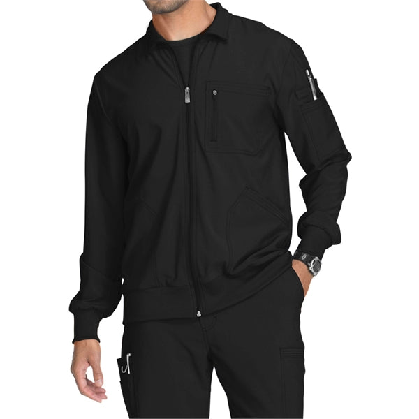 Cherokee Men's Infinity Zip Front Warm-Up Scrub Jacket