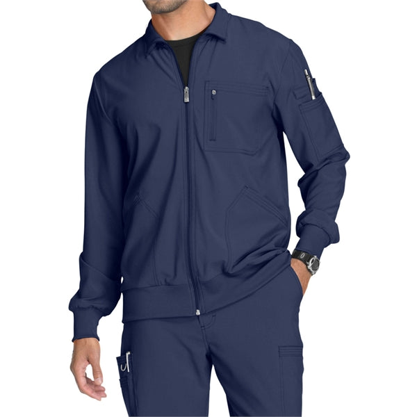 Cherokee Men's Infinity Zip Front Warm-Up Scrub Jacket