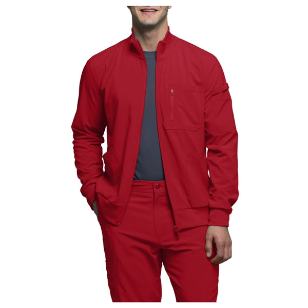 Cherokee Men's Infinity Zip Front Warm-Up Scrub Jacket