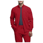 Cherokee Men's Infinity Zip Front Warm-Up Scrub Jacket