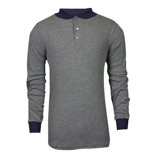 NSA Men's Tecgen FR Long Sleeve Henley Shirt