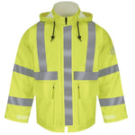 Bulwark Men's Hi-Visibility Flame-Resistant Rain Jacket