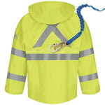 Bulwark Men's Hi-Visibility Flame-Resistant Rain Jacket