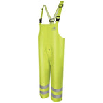 Bulwark Men's Hi-Vis Flame-Resistant Rain Bib Overalls