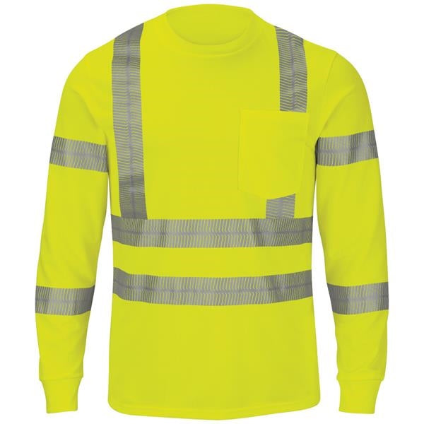Red Kap® Men's Performance Hi-Visibility Class 3 LS Tee
