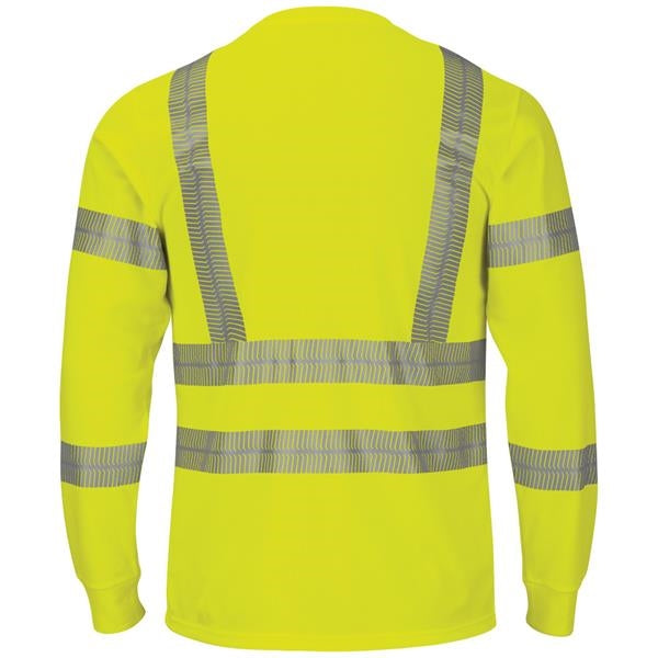 Red Kap® Men's Performance Hi-Visibility Class 3 LS Tee