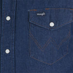 Wrangler Men's Cowboy Cut Short Sleeve Denim Work Shirt