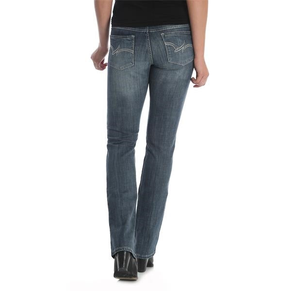 Wrangler Women's Mid-Rise Essential Straight Leg Jean