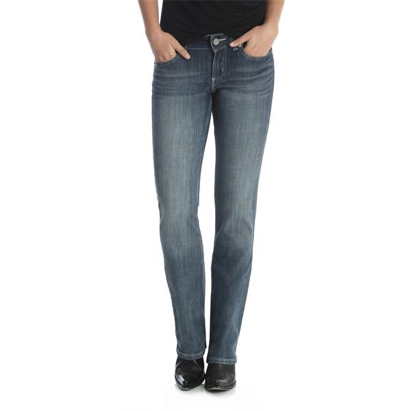 Wrangler Women's Mid-Rise Essential Straight Leg Jean