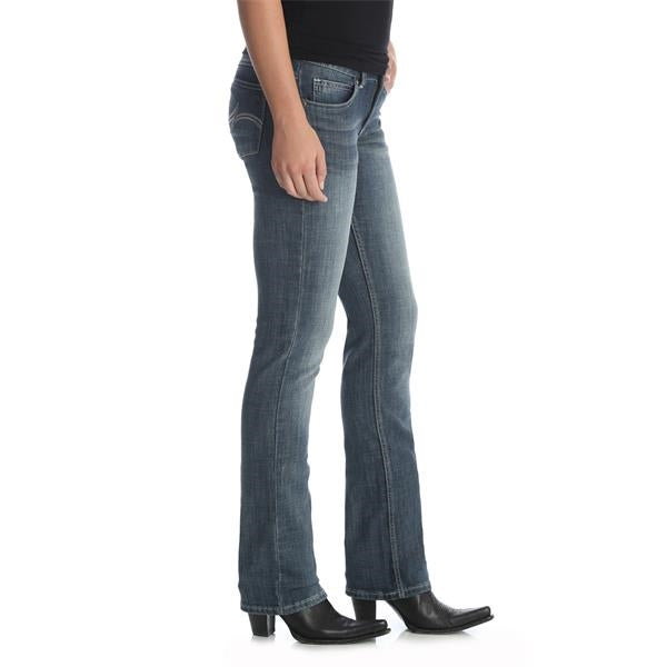 Wrangler Women's Mid-Rise Essential Straight Leg Jean