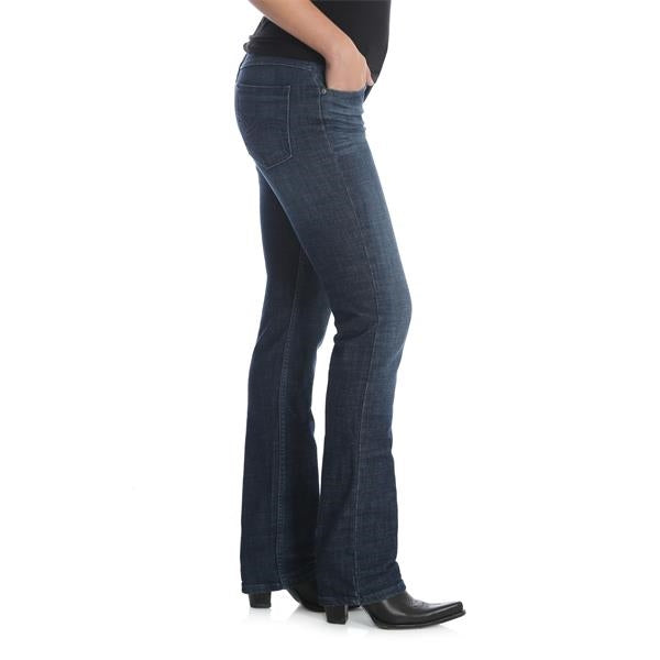Wrangler Women's Mid-Rise Essential Straight Leg Jean