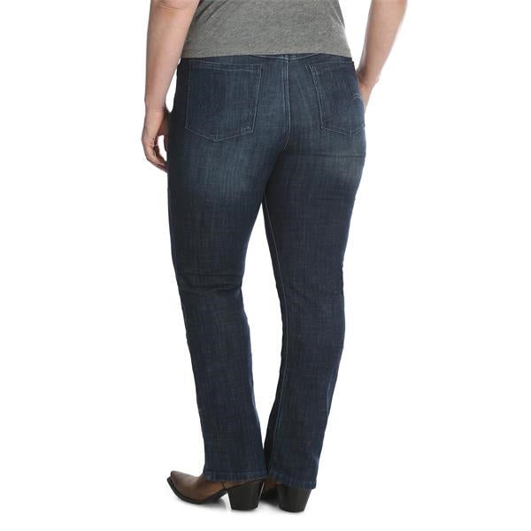 Wrangler Women's Mid-Rise Essential Straight Leg Jean