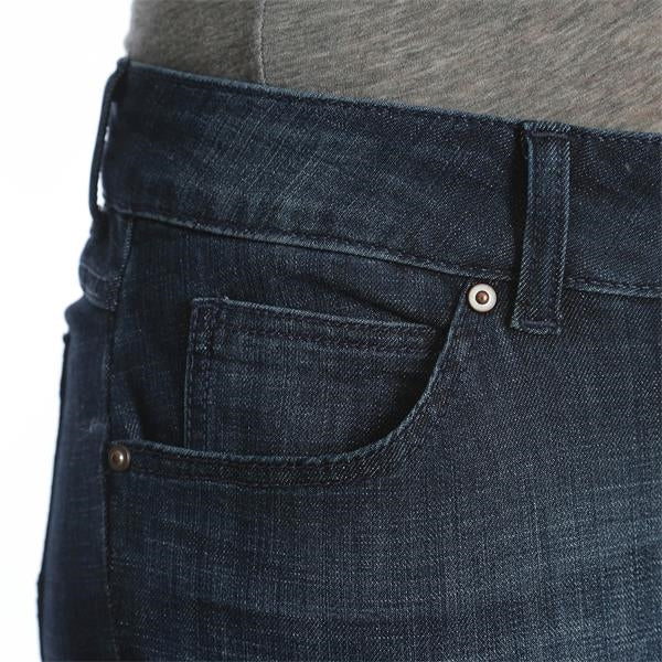 Wrangler Women's Mid-Rise Essential Straight Leg Jean