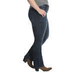 Wrangler Women's Mid-Rise Essential Straight Leg Jean